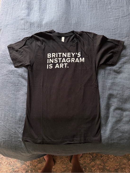 Other - "BRITNEY'S INSTAGRAM IS ART." Black Graphic Tee (M)